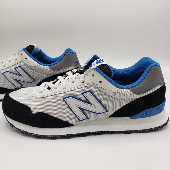 New Balance 515 Grey Blue Black Lifestyle Shoes - Picture 2 of 5